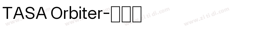 TASA Orbiter字体转换
